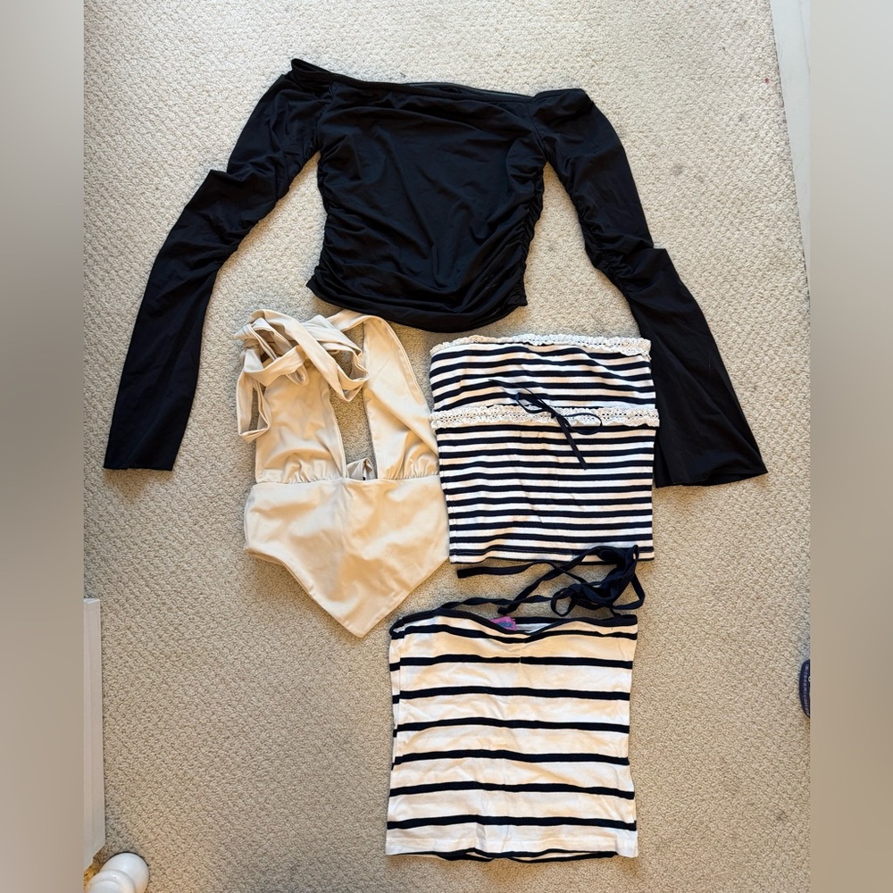 Edikted Women’s Tops, strapless, halter and off shoulder size XS